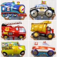 Midoubao [Car Balloon] Airplane Balloon Car Tool Police School Bus Ambulance Fire Truck Tank