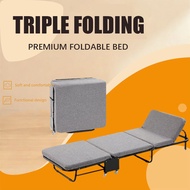 【3-fold Bed】Foldable Single Japanese Bed Premium Single Sofa