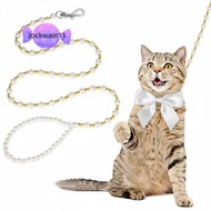 ROCKWAIN11 Dog Cat  Leash,  Beaded Silver Snap Hook Beaded Pet Dog Leash, Elegant Princess Style Art