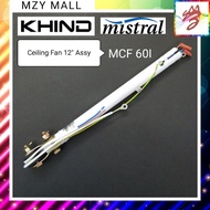 Spare Parts Khind Mistral Ceiling Fan Down Rod 12" Assy MCF-60I/ Besi Kipas Siling(1pcs)