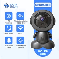South Ocean 4K Smart Robot IP Camera Wifi CCTV Rotate PTZ Night Vision Security Home Baby Monitor