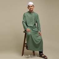 Jubah Lelaki Kolar Sunnah Muslim Haji Umrah Premium Cotton CLEARANCE STOCK Murah by Aura Busana