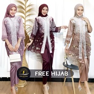 (AVAILABLE Jumbo) One Set for Women Contemporary Maiza Tulle Gardenia Color Mix Lace Full Chantily S