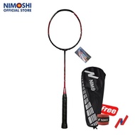 promo!! nimo raket badminton passion 500 + free tas &amp; grip wave