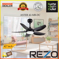 REZO ASTER-42-DC-MB 42''INCH CEILING FAN MATT BLACK