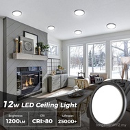 zemty 2Pack LED Ceiling Light Fixture 6.5 Inch, 12W 1200lm Ceiling Mount Light Fixtures, Adjustable 