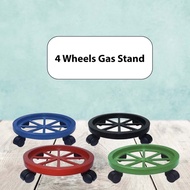 Gas Stand with 4 wheels