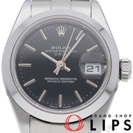 二手勞力士蠔式恆動日曆型女士腕錶 79160(P)，不鏽鋼材質，黑色錶殼，拋光處理，2000 年產，成色極佳