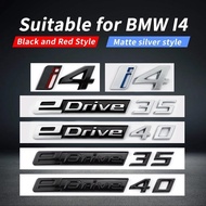 Suitable for BMW i4 car badge modification, rear badge edrive35 edrive40 letter black silver G26 dig