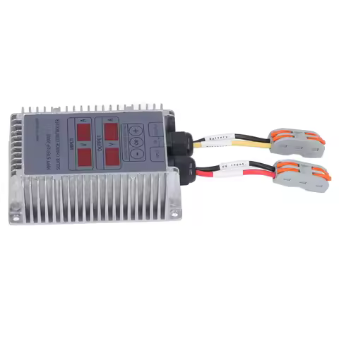Solar Battery Charge Controller Boost MPPT Voltage Adjustable Waterproof with Display 24‑85V Solar C