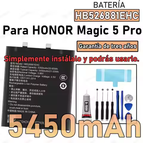 100% New Zero Cycle HB526881EHC Battery For HONOR Magic 5 Pro magic5 pro mobile Phone batteries batt