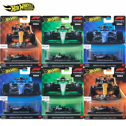 New Hot Original Hot Wheels "Gold Label" Series Formula 1 Racing Set Collecting Cars Toys Alloy Mini