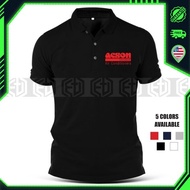 Baju Sulam Aircond Acson Cool T-Shirt Tshirt Cotton Polo T Shirt Uniform Kolar Pakaian Casual Fashio