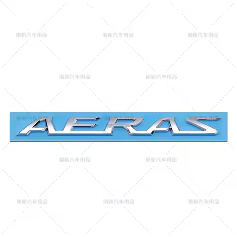 3D ABS AERAS Letter Emblem Rear Trunk Badge Sticker Car Exterior Modification Accessories Fit Toyota