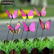 FOREVERGO 12Pcs Simulated Butterfly Stakes Garden Waterproof Butterfly Ornaments for Indoor Outdoor 
