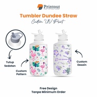 PRINTOUT Custom 1 Liter Plastic Drinking Bottle GiftDesign - Dundee Straw Tumbler - Dundee Straw Tum