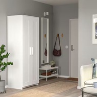 「Ready Stock」IKEA BRIMNES Wardrobe Bedroom White Large Clothes Cupboard Almari Baju Putih Besar