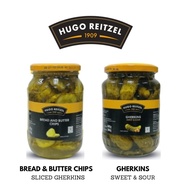 Hugo Reitzel Gherkins Sweet & Sour 680g 520g Pickled Cucumber