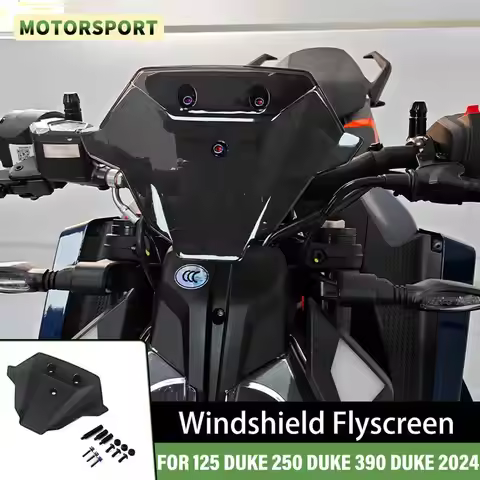 For 125 DUKE 250 DUKE 390 Duke 2024 Windshield Flyscreen For 390Duke 290Duke 125Duke 2024 Motor Wind