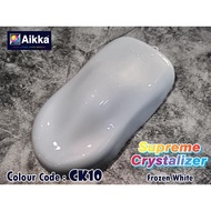 AIKKA CK10 Frozen White Supreme Crystalizer 2K CAR PAINT Cat Kereta Motor Cat Bancuh Siap/ 2K Car Pa