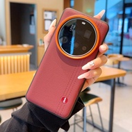 For Xiaomi 14 Ultra 15Ultra Case Luxury PU Leather Matte PC Hard Phone Cover Casing For Xiaomi 15 Ul