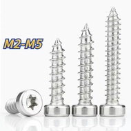 [XNY] 304 Stainless Steel Cup Head Self-Tapping Screw Thin Head Torx Self-Tapping Screw Audio Horn Screw M2/M2.3/M2.6/M3/M4/M5