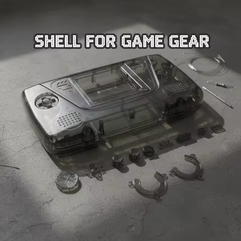 Premium Game Gear (GG) Replacement Shell - IPS Ready (No Cutting) | ABS Pro | Enhanced D-Pad | Suppo