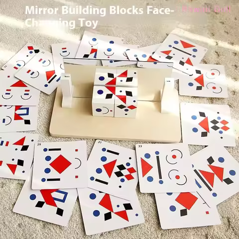 [DO]1Set 3D Mirror Imaging Puzzle Space Logical Thinking Trainting Matching Intellectual Game Parish