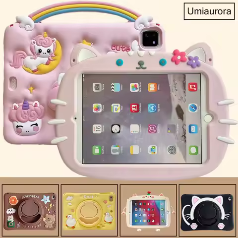For Huawei MatePad SE 11 10.4 T10S Honor Magic Pad2 12.3 Pad 8 9 X8a X9a 11.5 inch Kids Cartoon Sili