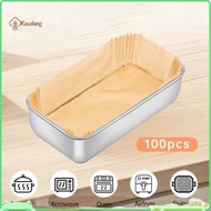Disposable Baking Paper Liners Bread Tray Liner Non-stick 100 Pcs Non-stick Parchment Paper Bread Lo