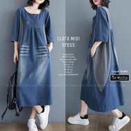New Realese ✩ Clara Midi Dress / Dress Jeans Jumbo Oversize Dress