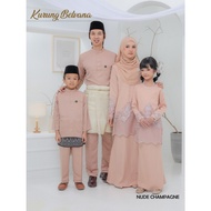 MASROM BOUTIQUE /  SET FAMILY | KURUNG MODEN BELVANA | SET RAYA  | NUDE CHAMPAGNE