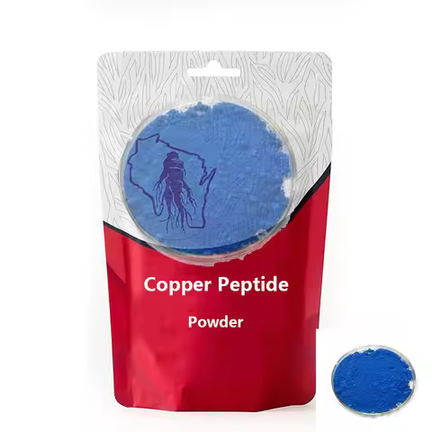 Copper Peptide Powder GHK-Cu Glycyl-l-histidyl-l-lysine,Improve Skin Elasticity and Delay Aging,Cosm