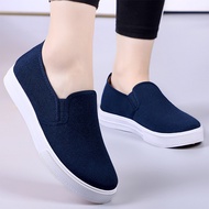 Blue Work Shoes Work Shoes Old Cloth Shoes Work Shoes Slip-On Solid Color Labor Protection Shoes