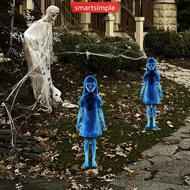 SMARTSIMPLE Halloween Twin Ghosts Stakes Creepy Iron Phantoms Horror Movie Style Wraiths Weatherproo