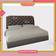 Katil Kulit PVC Coklat Divan Katil Queen / King