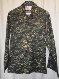 眷村-海軍陸戰隊迷彩長袖野戰衣15L-9新-中校階-有拉線--可收藏-穿著-1904175183
