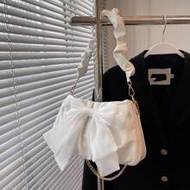 Lightweight, Business Casual Bow Decor Ruched Bag For Teen Girls Women College Students, Rookies & W