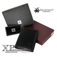 DAVID JONES 00009 BLACK | IMPORTED BRANDED GENUINE LEATHER MEN'S WALLET