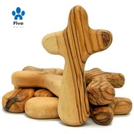 10 PCS Small Olive Wood Crosses Holding Crosses Portable