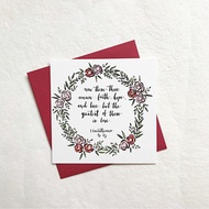 ENCOURAGEMENT CARD: FAITH HOPE LOVE