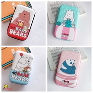 Portable Case EVA Bag for External Hard Drive Disk/Electronics Cable Organizer Bag/powerbank /Mp5 HDD Box bag/Earphone Zipper pouch Cartoon We bare bears Storage Coin Purse