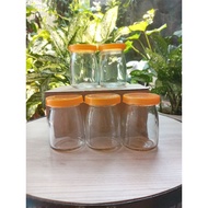 Glass Pudding Cup with Lid Glass Pudding Jar/