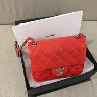 Chanel coco17 方胖子 classic flap mini square 17