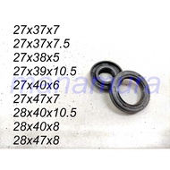 Oil Seal 27x37x7, 27x37x7.5, 27x38x5, 27x39x10.5, 27x40x6, 27x47x7, 28x40x10.5, 28x40x8, 28x47x8