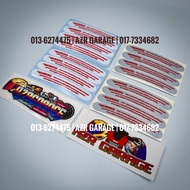 STICKER WARNING EXCEL RIM JAPAN TAKASAGO / B3LL TATTO / Y0shimur4 / MARCHESINI FORGED