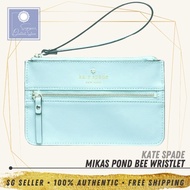 [SG SELLER] Kate Spade KS Womens Mikas Pond Bee Wristlet Island Waters Leather Wallet