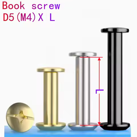 10/20sets D5(m4) length 4mm to 50mm Metal Chicago Screws Nails Studs Snap Rivets For Photo Album But