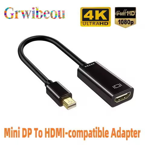 Mini DP To HDMI-compatible Adapter Cable For Apple MacBook Air Pro 1080P 4K Adapter Mini DP Male to 