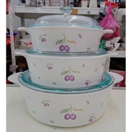 Corningware 3pcs France original (Round)